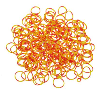 200 élastiques Loom - Octobande jaune et orange - Loom