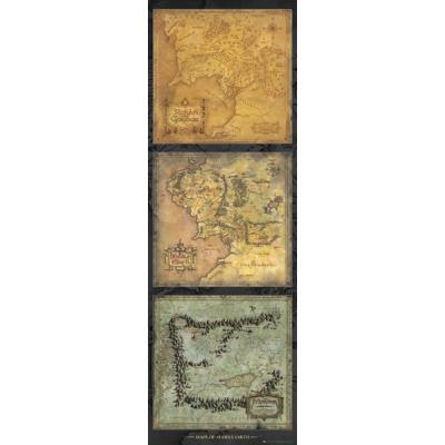Poster Porte Lord Of The Rings Maps of Middle-Earth