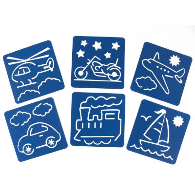 Lot de 6 pochoirs : transports oz international