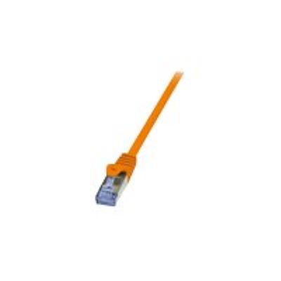 LogiLink PrimeLine - verbindingskabel - 0.25 m - oranje