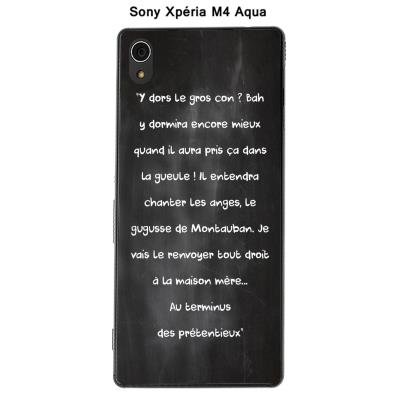Coque Sony Xpéria M4 Aqua - Citation tableau-21