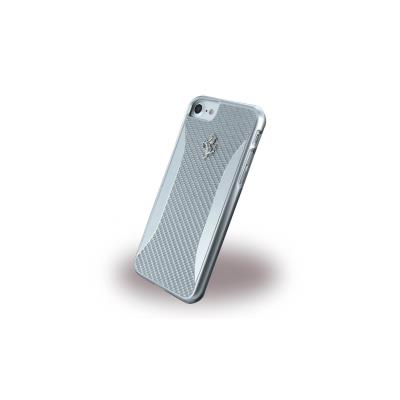 Coque pour iPhone 7 Ferrrai Carbone Argent