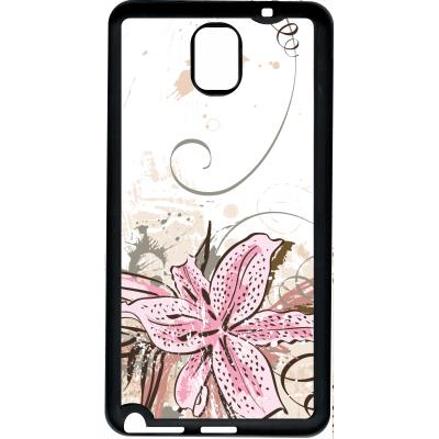 Coque samsung note 3 lily with grunge floral