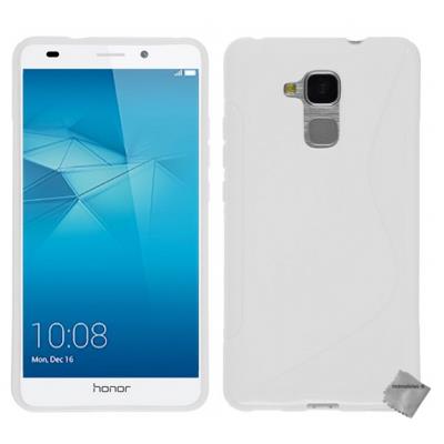 Housse etui coque pochette silicone gel fine pour Huawei Honor 5C - BLANC