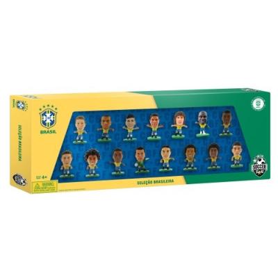 Soccerstarz - 400608 - figurine - sport - pack de 15 figurines officielles de léquipe de brésil