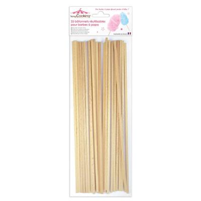 25 bâtonnets pour Barbe à papa