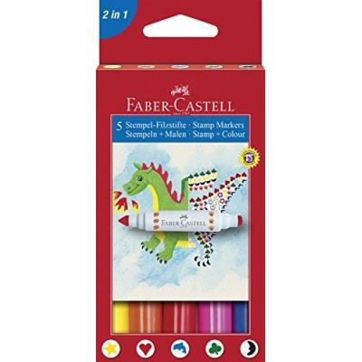Faber-Castell Tampon Feutre, Étui En Carton De 5 155175