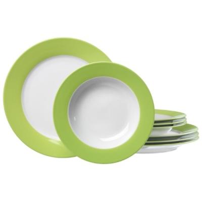 ritzenhoff & breker 596700 doppio service de table vert 8 pièces