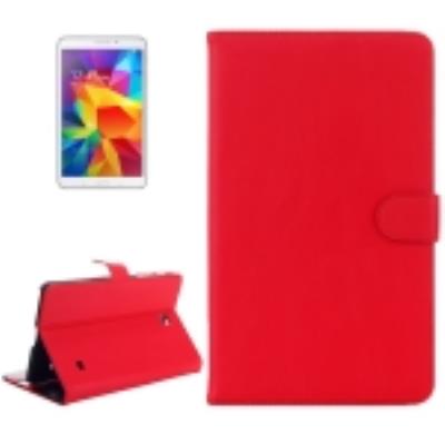 Galaxy Tab 4 8.0 T330 : Coque Housse Cuir (PU) Rouge