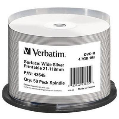 Dvd-r azo 16x 4.7gb suplwide silver inkjet printable surfac