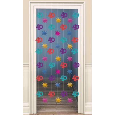 Rideau de porte anniversaire 40 ans
