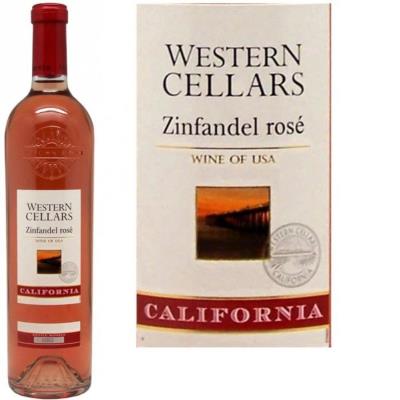 Usa: californie western cellars zinfandel rosé x1