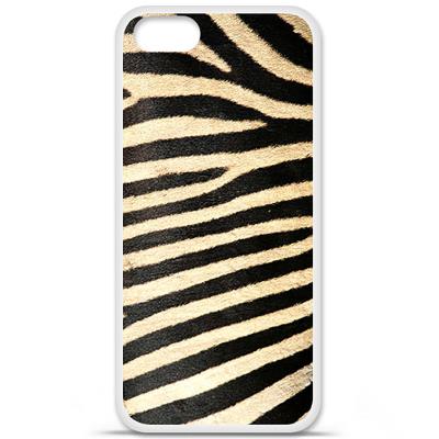 Coque en silicone imprimée compatible iPhone 5 iPhone 5S Zèbre