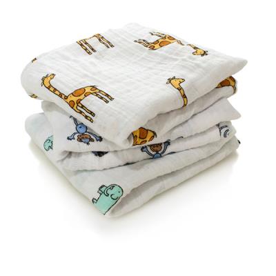 Lot de 3 petits langes animaux