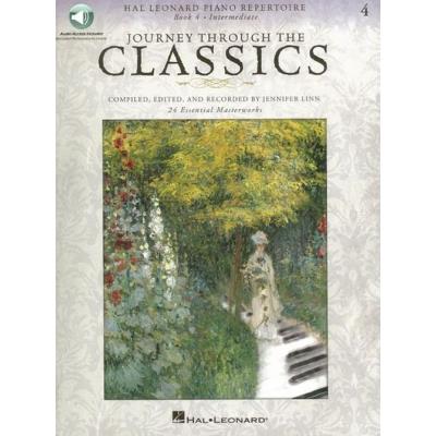 Partitions classique HAL LEONARD JOURNEY THROUGH THE CLASSICS BOOK 4 - INTERMEDIATE Piano