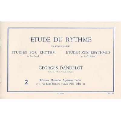 Etude Du Rythme Vol.2 Dandelot