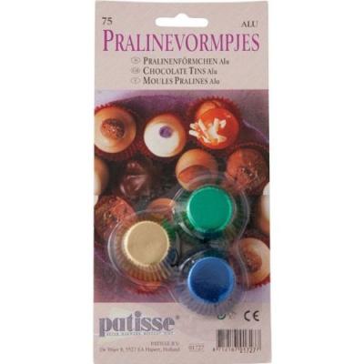 PATISSE 1727 MINI CUPCAKE EN ALUMINIUM BLEUJAUNEVERT 3 CM