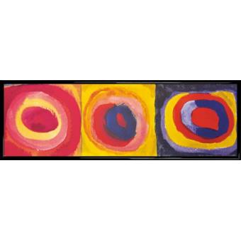 Poster Reproduction Encadré: Vassily Kandinsky - Étude De Couleurs ...