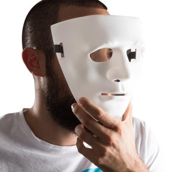 Masque blanc adulte : Deguise-toi, achat de Masques