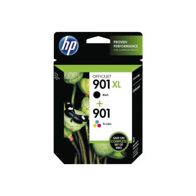 HP 901 - 2 - zwart, kleur (cyaan, magenta, geel) - origineel - inktcartridge