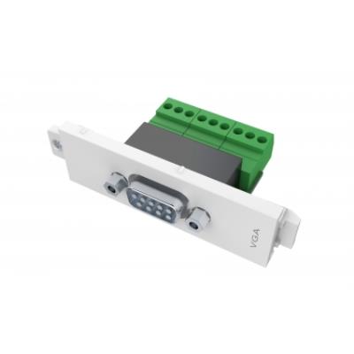 VISION TechConnect 3 Serial Male module - plaat met klik-in voor modulaire voorziening