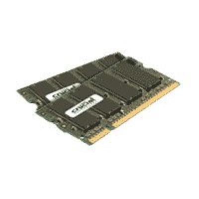 Crucial - DDR2 - 2 GB : 2 x 1 GB - SO DIMM 200-PIN