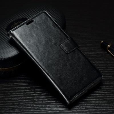 Etui type portefeuille noir Xperia X avec rabat latéral articulé fonction