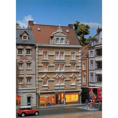 Faller - Modélisme commerce et industrie H0 - Immeuble urbain Allianz et magasin thé & épices