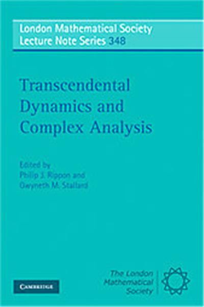 Transcendental Dynamics and Complex Analysis, London Mathematical Society Lecture Note Series