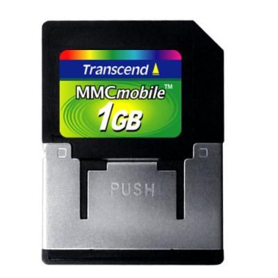 Transcend 1 go carte mémoire multimédia mmc ts1grmmc4