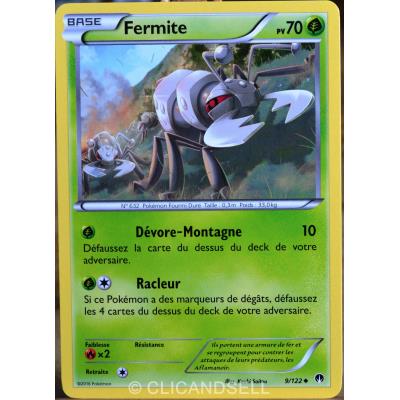 POKEMON carte Pok&eacute;mon 9/122 Fermite 70 PV XY - Rupture Turbo NEUF FR 