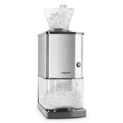 Oneconcept Icebreaker - Broyeur à Glace / Machine à Glace Pilã©E (15 Kg/H, Rã©Cipient Capacitã© De 3,5 L, Chã¢Ssis Acier) - Argent