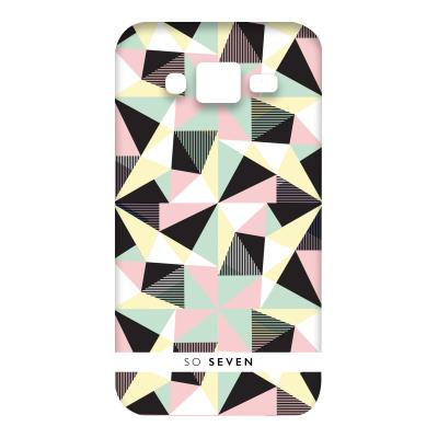So Seven Graphic Pastel - Achterzijde behuizing voor mobiele telefoon - transparant - voor Samsung Galaxy J3
