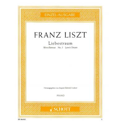 Partitions classique SCHOTT LISZT FRANZ - LOVE'S DREAM - PIANO Piano