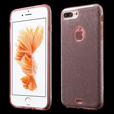 Coque en TPU 3 en 1 brillant Back pour iPhone 7 plus - Rose