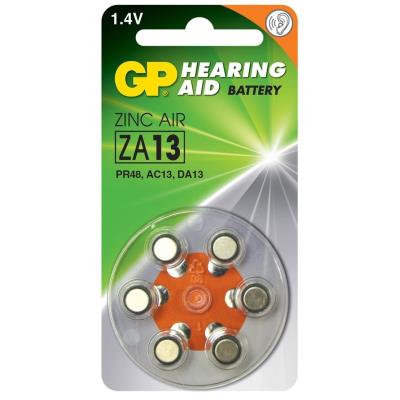 Piles boutons GP Auditives Zinc Air ZA13