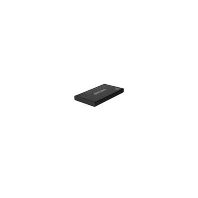Boitier - Aixcase - 6,3cm (2,5) SATA USB2.0 ALU noir line