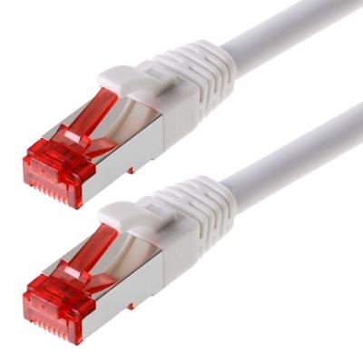 Patchcable s ftp (pimf) cat 6 blanc 1,5m - patchcable avec schmalem knickschutz helos 118054