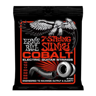 Cordes ERNIE BALL COBALT SLINKY 7 10-62 SKINNY TOP HEAVY BOTTOM Cordes guitares électriques