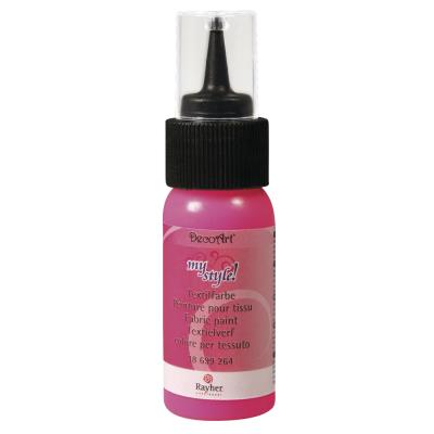 Peinture pour tissu - Rose fluo - 29 ml