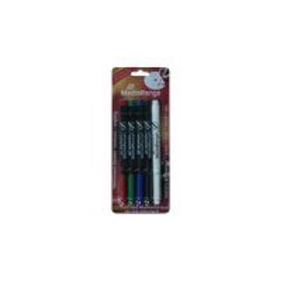 MediaRange Permanent Marker-Set - set permanent markers voor CD/DVD met uitwispen