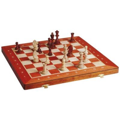 Smir - 509352 - Coffret Echecs Pliant Acajou Marqueterie 2