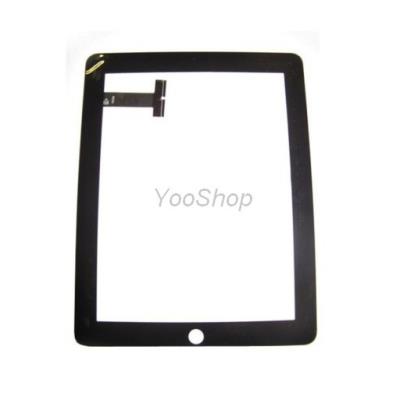 Vitre glass tactile pour ipad 2 noir + outil + stickers