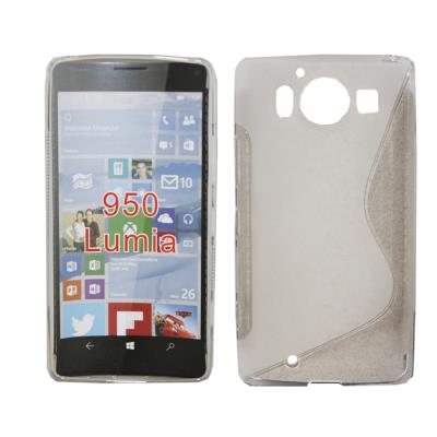 Etui Housse Coque Gel Vague S Nokia Lumia 950 - Transparent