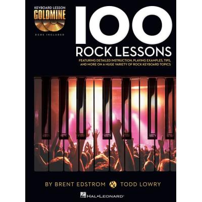 100 Rock Lessons Keyboard Lesson Goldmine Series + 2 Cd