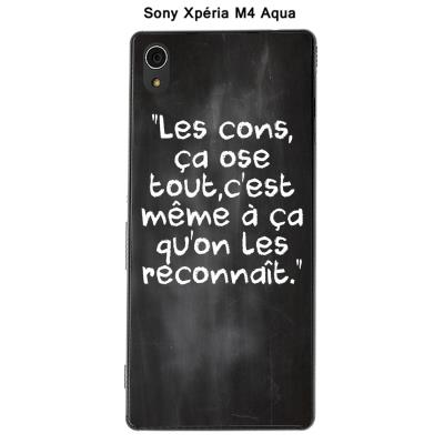 Coque Sony Xpéria M4 Aqua - Citation tableau-23