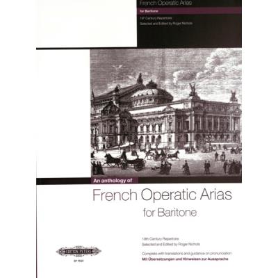 Partitions classique EDITION PETERS FRENCH OPERATIC ARIAS FOR BARITONE - 19TH CENTURY REPERTOIRE - VOICE AND PIANO (PAR 10 MINIMUM) Choeur et ensemble vocal