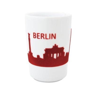 KAHLA 394605A26033C TASSE BERLIN SKYLINE TOUCH! 0,35 L (BLANC/ROUGE)