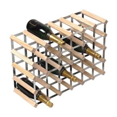 RTA FROM SAMUEL GROVES RANGE-BOUTEILLES PIN/ACIER GALVANISÉ 30 BOUTEILLES (6 X 4)