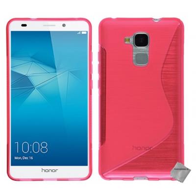 Housse etui coque pochette silicone gel fine pour Huawei Honor 5C - ROSE